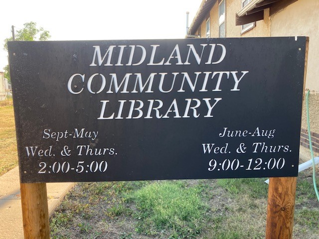 Midland Community Library Exterior Sign